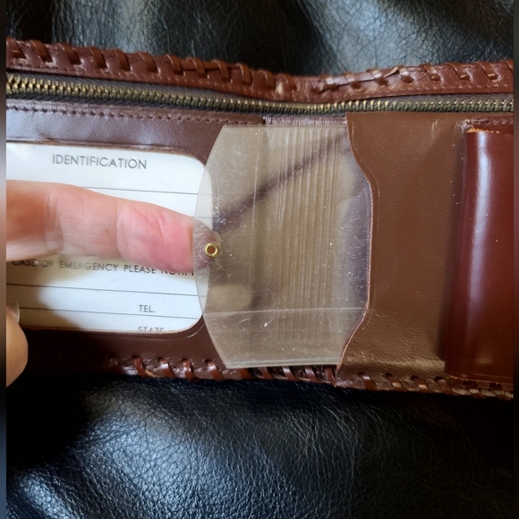 Calfskin genuine leather vintage wallet NEVER USED - Picture 3 of 8